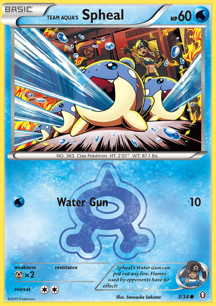 Team Aqua's Spheal (3/34) [XY: Double Crisis] | Exor Games Bridgewater