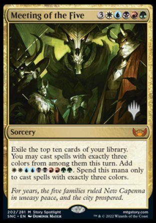 Meeting of the Five (Promo Pack) [Streets of New Capenna Promos] | Exor Games Bridgewater