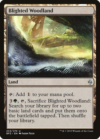 Blighted Woodland [Battle for Zendikar] | Exor Games Bridgewater