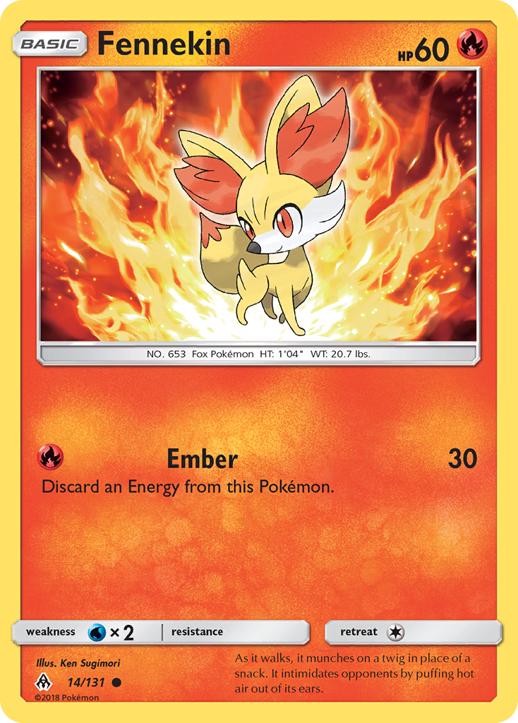 Fennekin (14/131) [Sun & Moon: Forbidden Light] | Exor Games Bridgewater