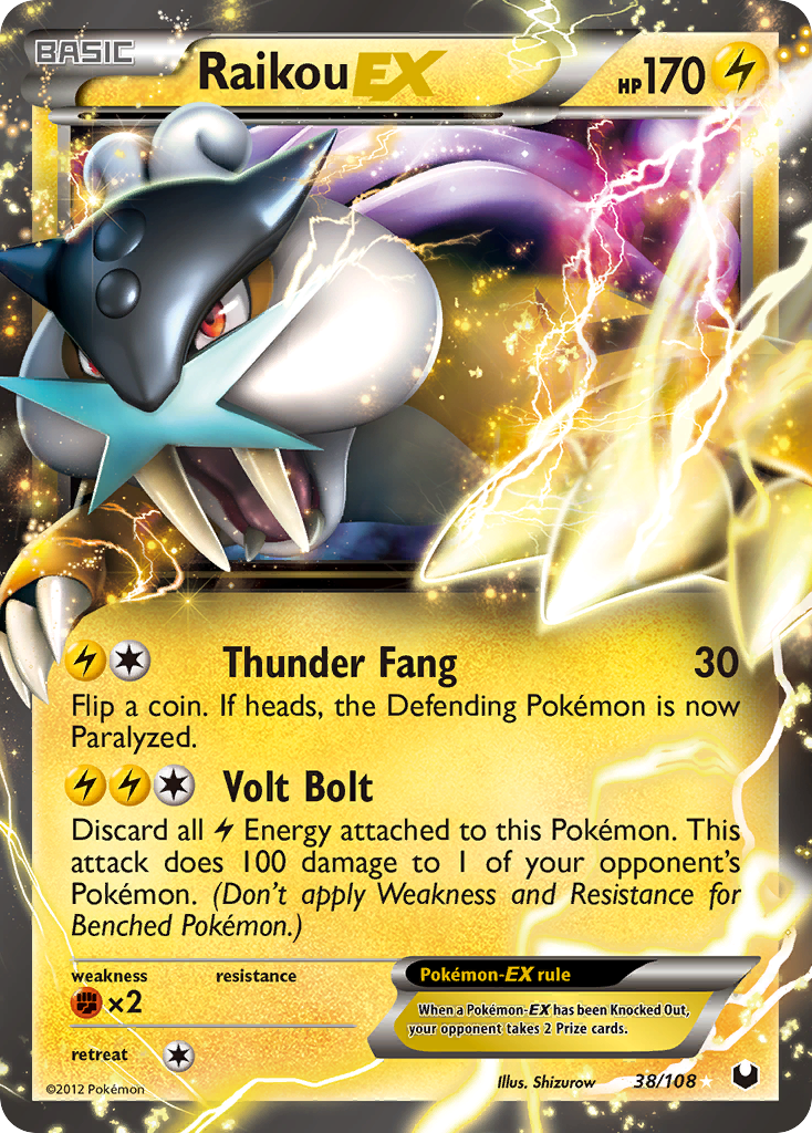 Raikou EX (38/108) [Black & White: Dark Explorers] | Exor Games Bridgewater