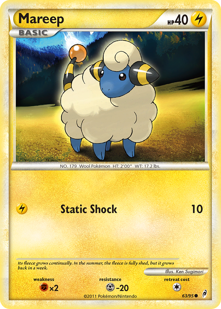 Mareep (63/95) [HeartGold & SoulSilver: Call of Legends] | Exor Games Bridgewater