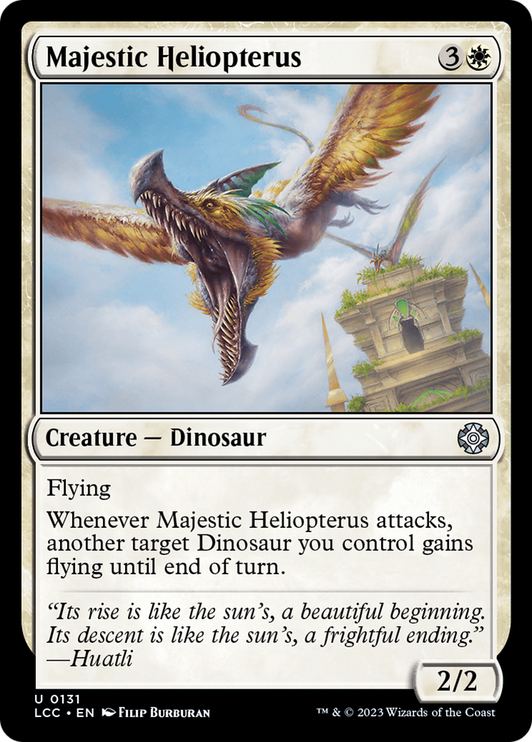 Majestic Heliopterus [The Lost Caverns of Ixalan Commander] | Exor Games Bridgewater