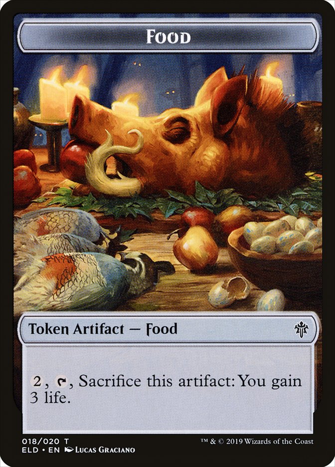 Food (018/020) [Throne of Eldraine Tokens] | Exor Games Bridgewater