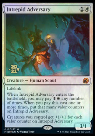 Intrepid Adversary [Innistrad: Midnight Hunt Prerelease Promos] | Exor Games Bridgewater