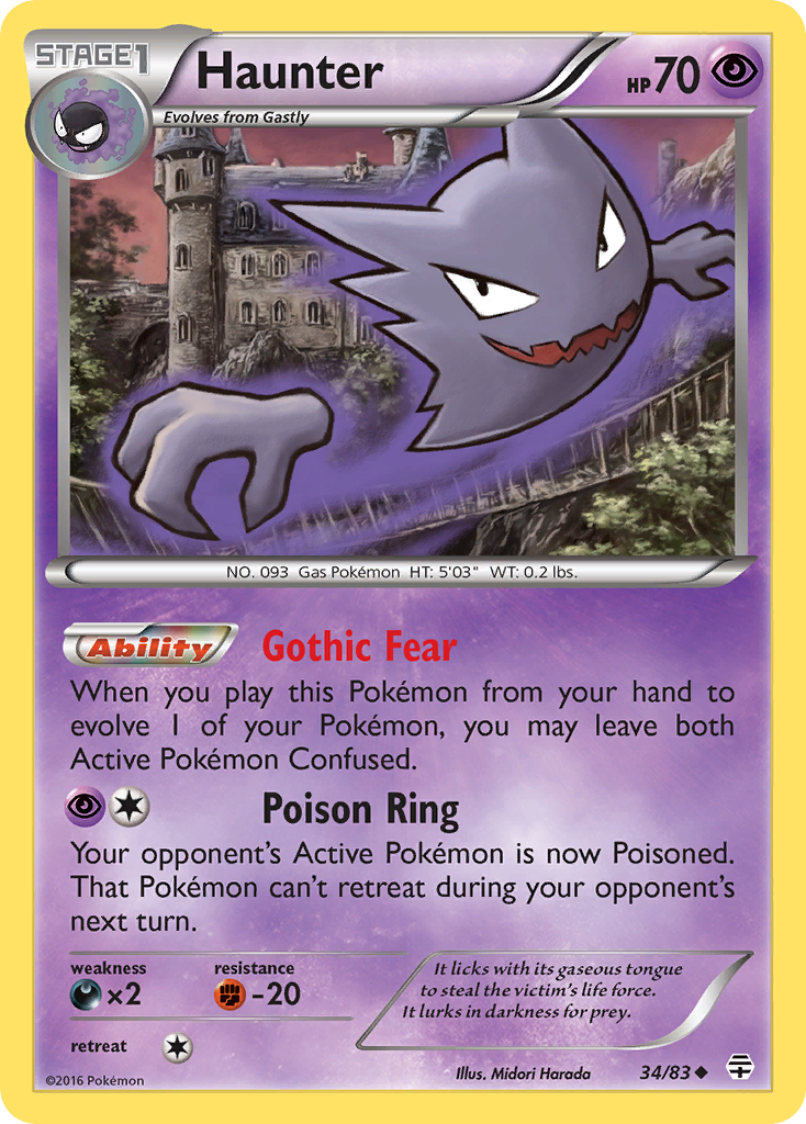 Haunter (34/83) [XY: Generations] | Exor Games Bridgewater