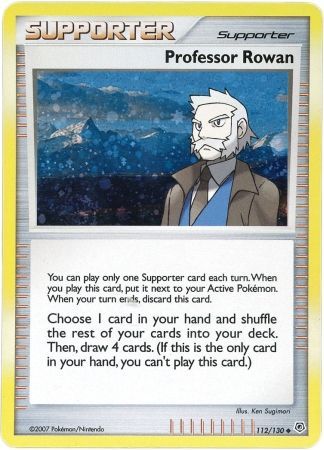 Professor Rowan (112/130) (Cosmos Holo) [Diamond & Pearl: Base Set] | Exor Games Bridgewater