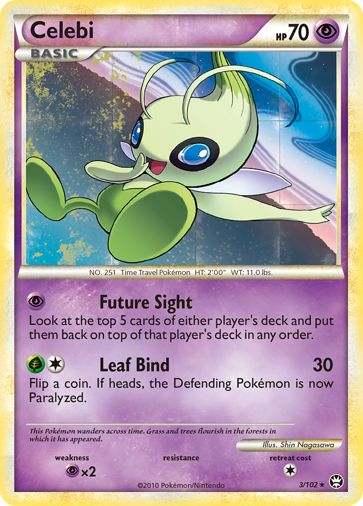 Celebi (3/102) [HeartGold & SoulSilver: Triumphant] | Exor Games Bridgewater