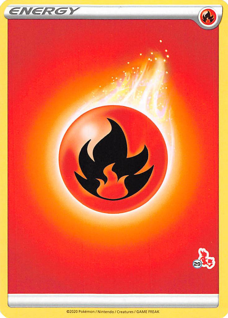 Fire Energy (Cinderace Stamp #29) [Battle Academy 2022] | Exor Games Bridgewater