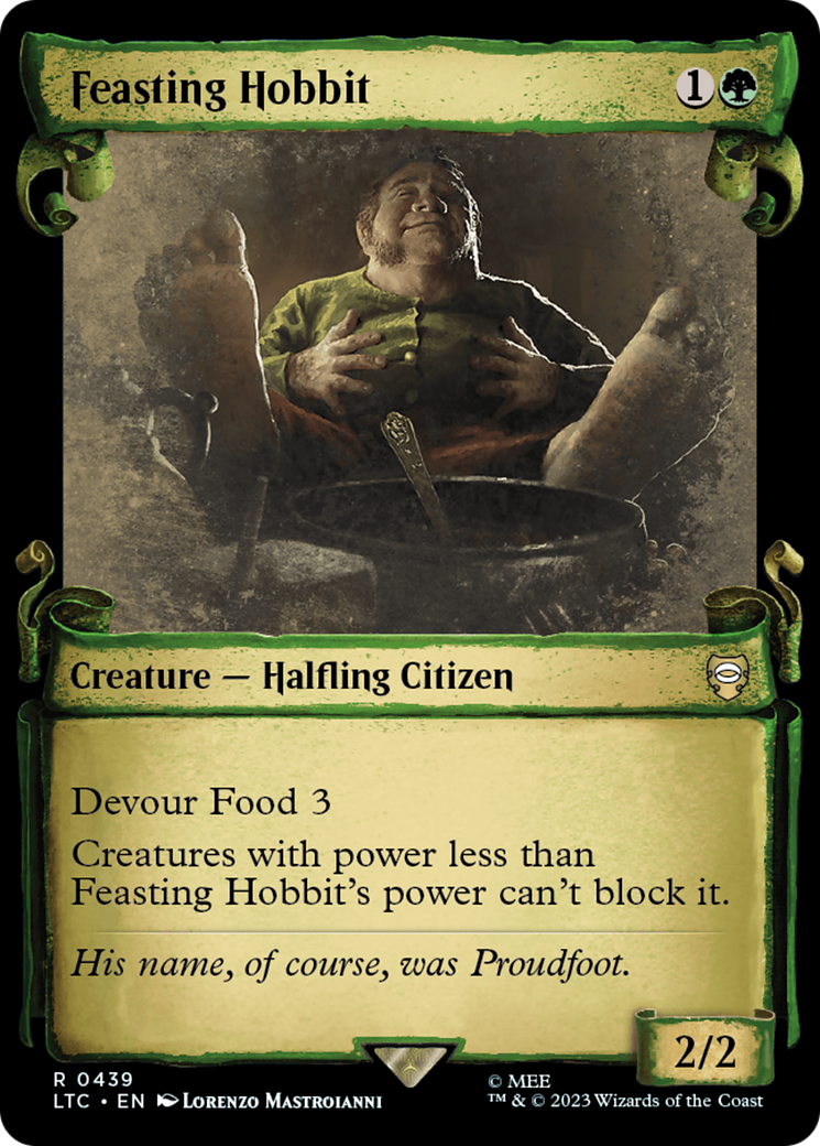 Feasting Hobbit [The Lord of the Rings: Tales of Middle-Earth Commander Showcase Scrolls] | Exor Games Bridgewater