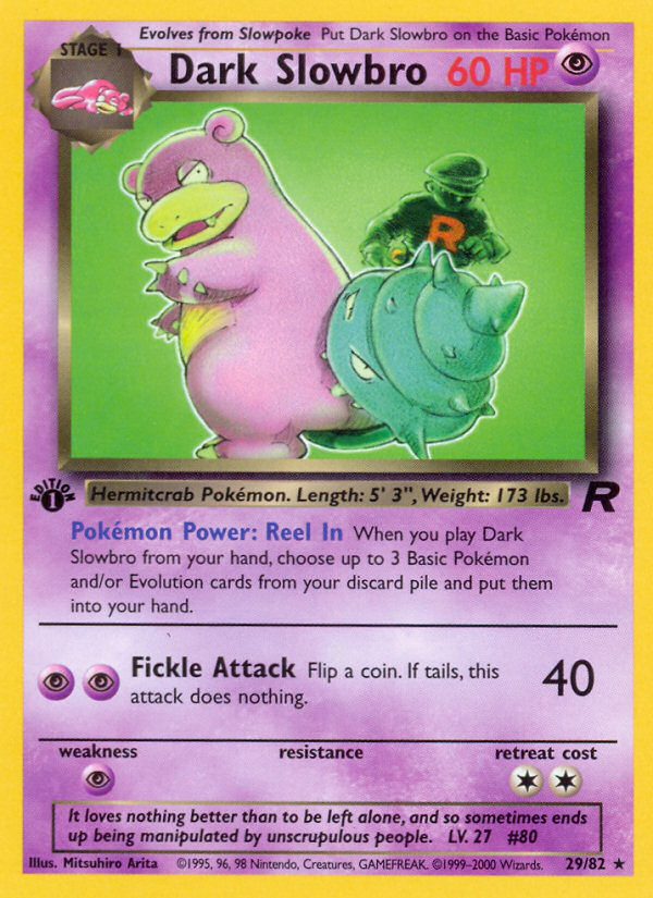 Dark Slowbro (29/82) [Team Rocket 1st Edition] | Exor Games Bridgewater