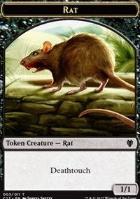 Rat (003) // Cat (001) Double-sided Token [Commander 2017 Tokens] | Exor Games Bridgewater