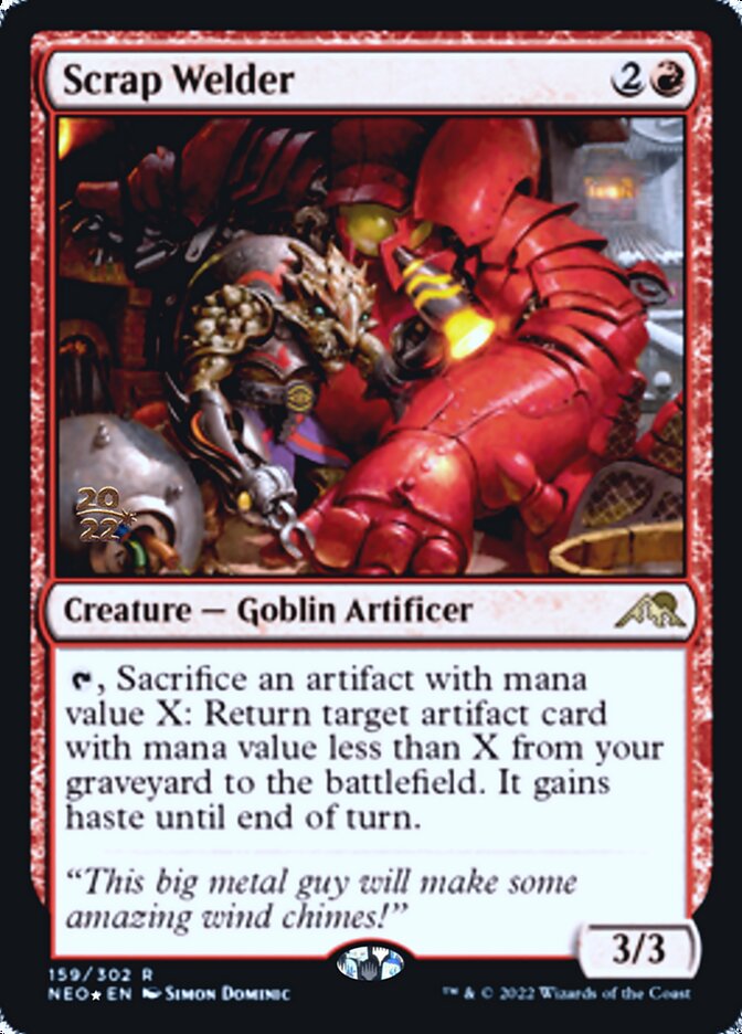 Scrap Welder [Kamigawa: Neon Dynasty Prerelease Promos] | Exor Games Bridgewater