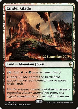 Cinder Glade [Battle for Zendikar Promos] | Exor Games Bridgewater