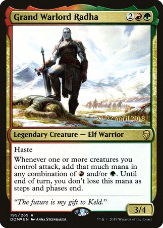 Grand Warlord Radha [Dominaria Promos] | Exor Games Bridgewater