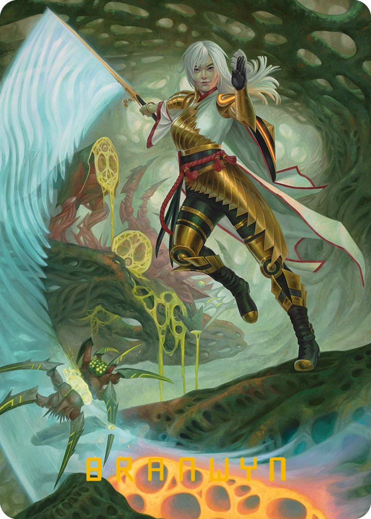 The Eternal Wanderer Art Card (Gold-Stamped Signature) [Phyrexia: All Will Be One Art Series] | Exor Games Bridgewater