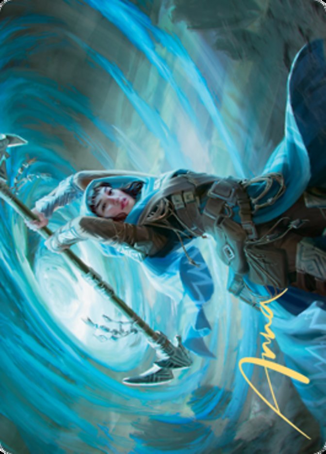 Sea Gate Stormcaller Art Card (Gold-Stamped Signature) [Zendikar Rising Art Series] | Exor Games Bridgewater