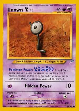 Unown [L] (86/105) [Neo Destiny Unlimited] | Exor Games Bridgewater