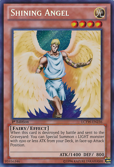 Shining Angel [LCYW-EN236] Secret Rare | Exor Games Bridgewater