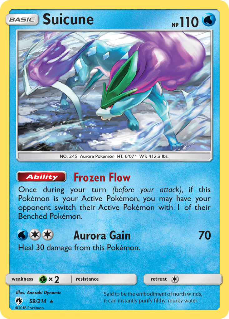 Suicune (59/214) [Sun & Moon: Lost Thunder] | Exor Games Bridgewater