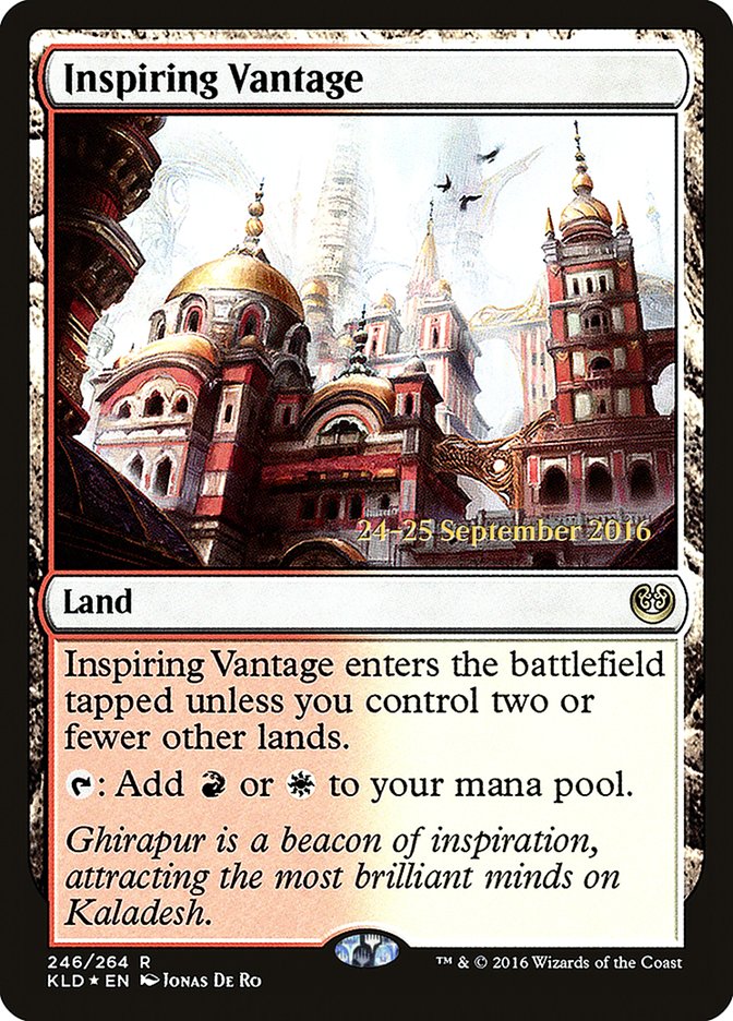 Inspiring Vantage  [Kaladesh Prerelease Promos] | Exor Games Bridgewater