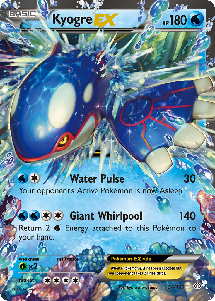 Kyogre EX (54/160) [XY: Primal Clash] | Exor Games Bridgewater