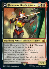 Flamewar, Brash Veteran // Flamewar, Streetwise Operative [Universes Beyond: Transformers] | Exor Games Bridgewater