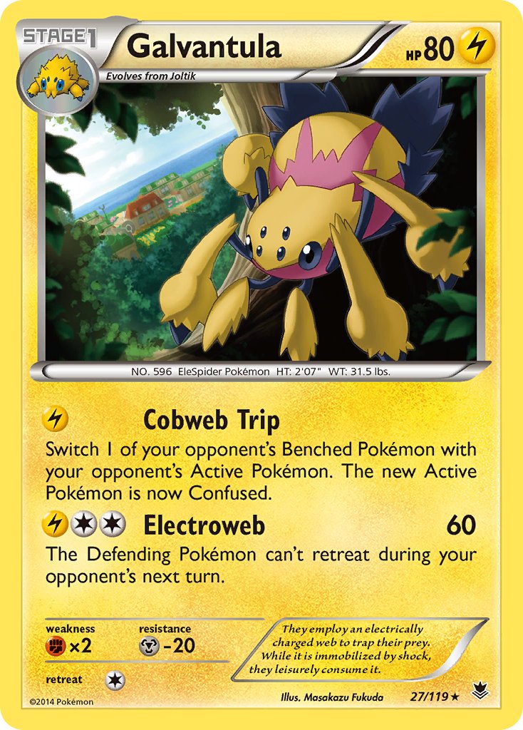 Galvantula(27/119) (Theme Deck Exclusive) [XY: Phantom Forces] | Exor Games Bridgewater