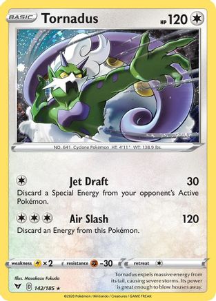 Tornadus (142/185) (Cosmos Holo) [Sword & Shield: Vivid Voltage] | Exor Games Bridgewater