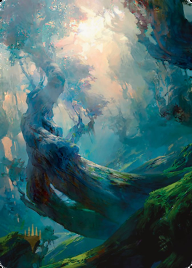 Forest 3 Art Card (Gold-Stamped Signature) [Zendikar Rising Art Series] | Exor Games Bridgewater