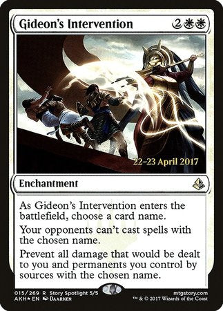 Gideon's Intervention [Amonkhet Promos] | Exor Games Bridgewater