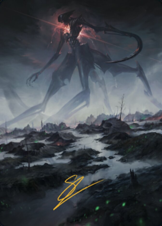 Swamp (1) Art Card (Gold-Stamped Signature) [The Brothers' War Art Series] | Exor Games Bridgewater