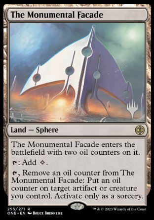 The Monumental Facade (Promo Pack) [Phyrexia: All Will Be One Promos] | Exor Games Bridgewater