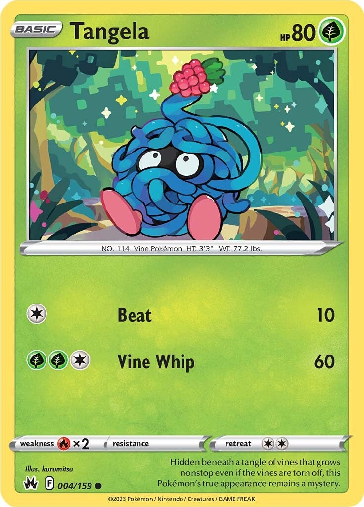 Tangela (004/159) [Sword & Shield: Crown Zenith] | Exor Games Bridgewater