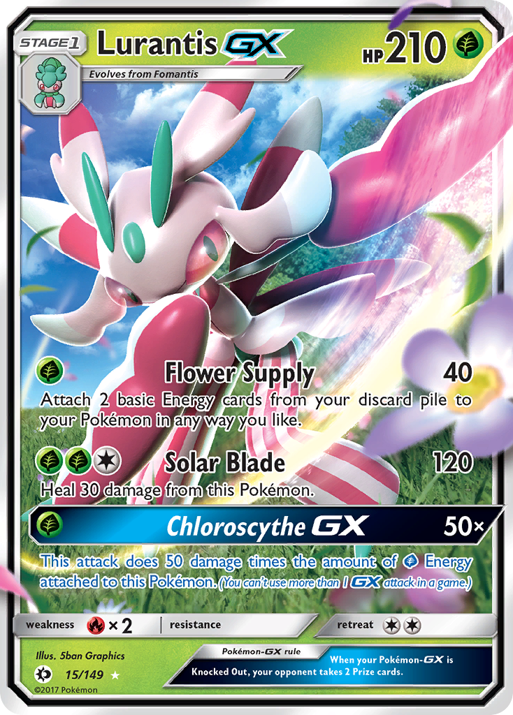 Lurantis GX (15/149) [Sun & Moon: Base Set] | Exor Games Bridgewater