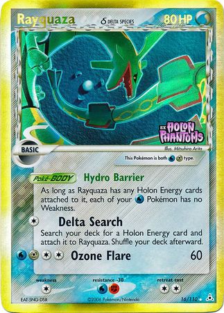 Rayquaza (16/110) (Delta Species) (Stamped) [EX: Holon Phantoms] | Exor Games Bridgewater