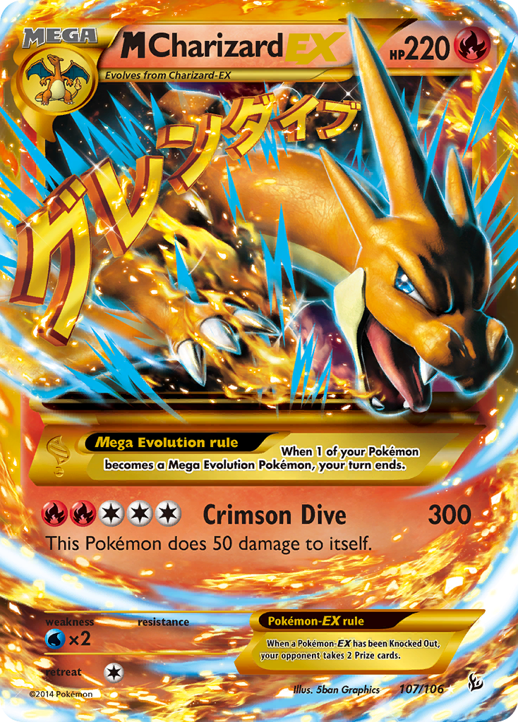 M Charizard EX (107/106) [XY: Flashfire] | Exor Games Bridgewater