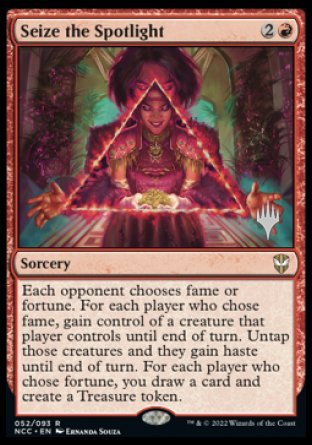 Seize the Spotlight (Promo Pack) [Streets of New Capenna Commander Promos] | Exor Games Bridgewater