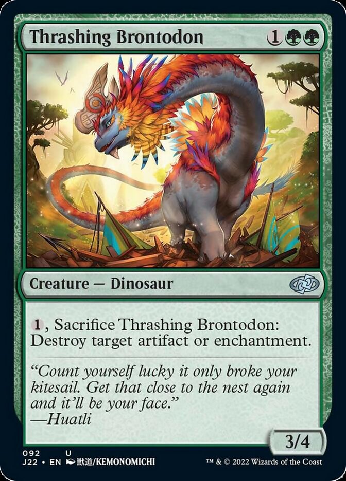 Thrashing Brontodon [Jumpstart 2022] | Exor Games Bridgewater