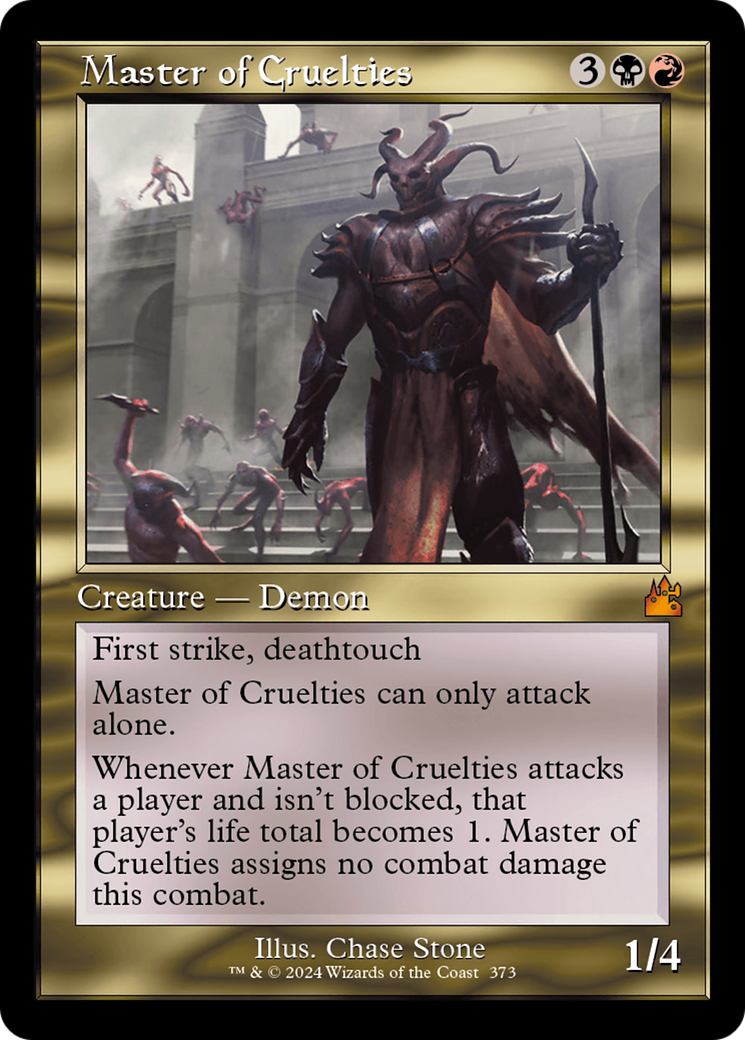 Master of Cruelties (Retro Frame) [Ravnica Remastered] | Exor Games Bridgewater