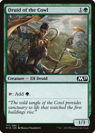 Druid of the Cowl [Core Set 2019] | Exor Games Bridgewater