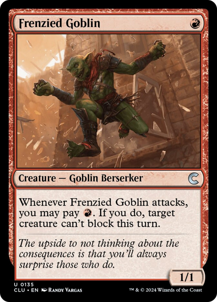 Frenzied Goblin [Ravnica: Clue Edition] | Exor Games Bridgewater