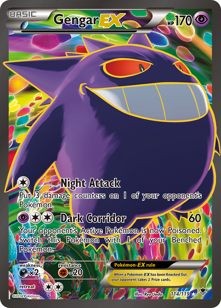 Gengar EX (114/119) [XY: Phantom Forces] | Exor Games Bridgewater