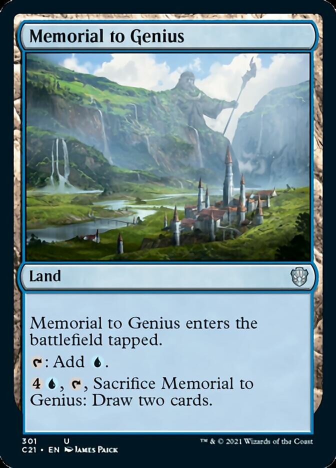 Memorial to Genius [Commander 2021] | Exor Games Bridgewater