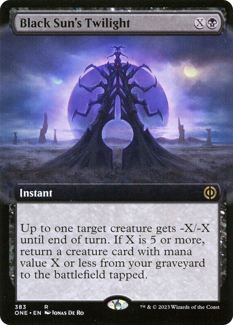 Black Sun's Twilight (Extended Art) [Phyrexia: All Will Be One] | Exor Games Bridgewater