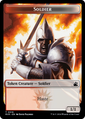 Goblin (0008) // Soldier Double-Sided Token [Ravnica Remastered Tokens] | Exor Games Bridgewater