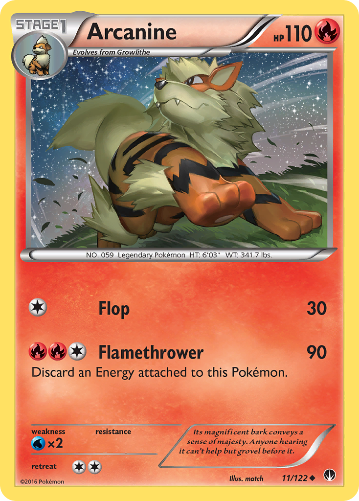 Arcanine (11/122) [XY: BREAKpoint] | Exor Games Bridgewater