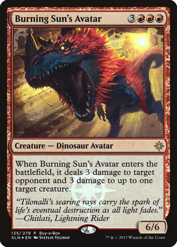 Burning Sun's Avatar (Buy-A-Box) [Ixalan Promos] | Exor Games Bridgewater