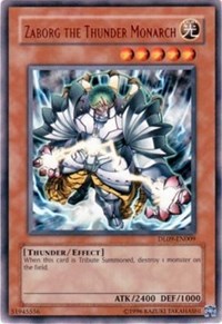 Zaborg the Thunder Monarch (Blue) [DL09-EN009] Rare | Exor Games Bridgewater