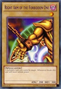 Right Arm of the Forbidden One (Purple) [DL11-EN004] Rare | Exor Games Bridgewater